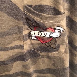 Torrid vintage wash camo Tee